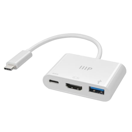 Monoprice 3-in-1 USB-C to 4K HDMI Multiport Adapter 43788